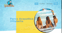 Desktop Screenshot of parcoacquaticovillabella.it